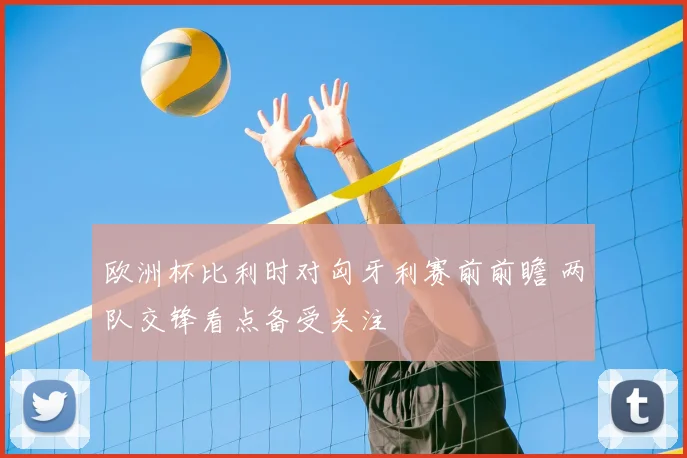 欧洲杯比利时对匈牙利赛前前瞻 两队交锋看点备受关注