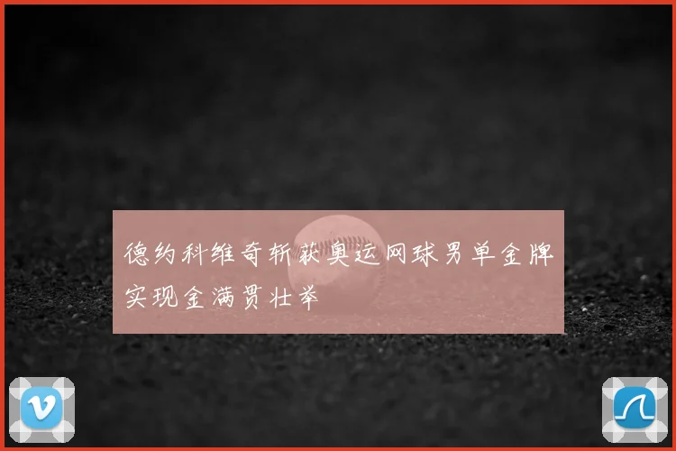 德约科维奇斩获奥运网球男单金牌实现金满贯壮举